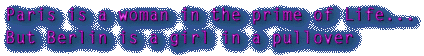 paris is a woman